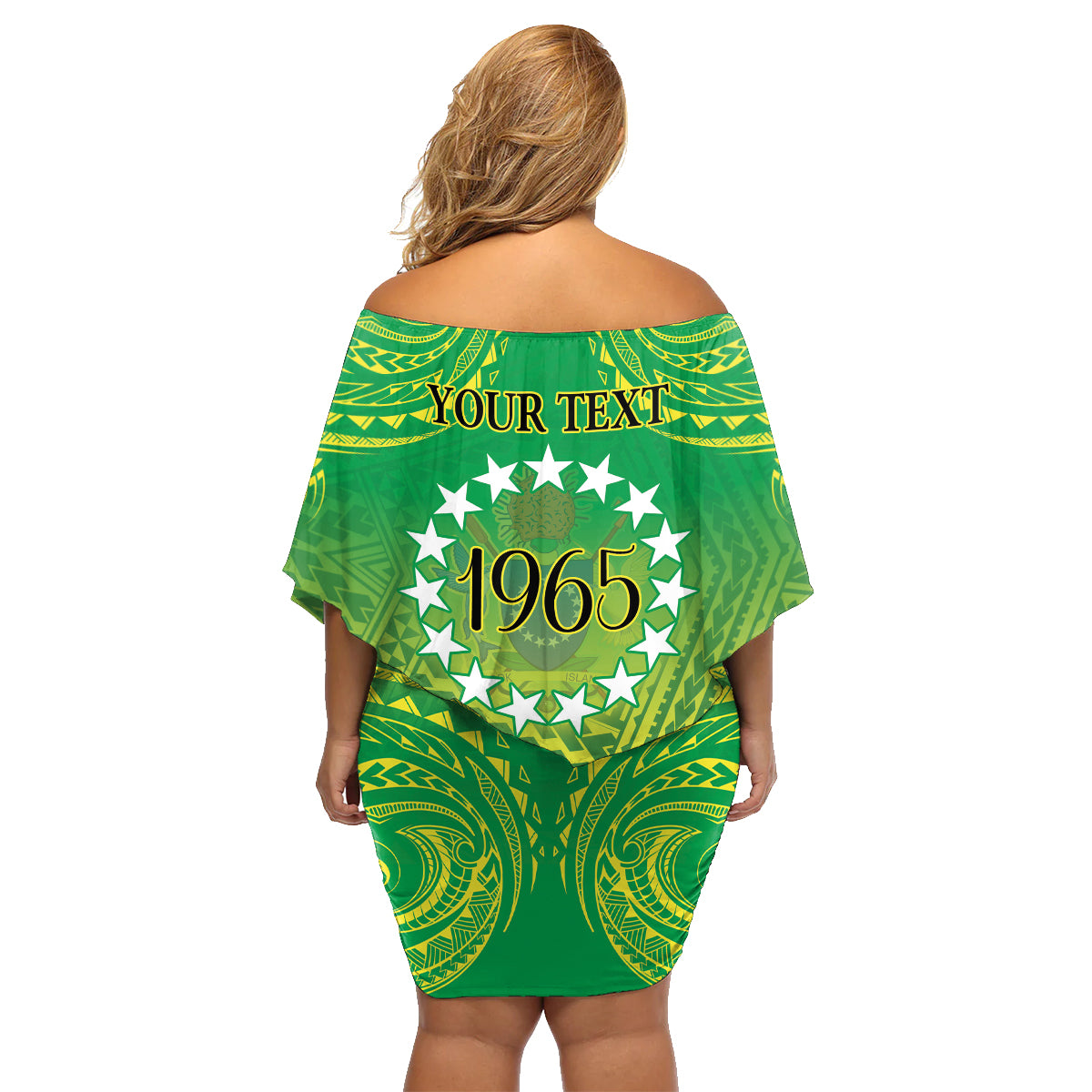 Cook Islands Constitution Day Family Matching Off Shoulder Short Dress and Hawaiian Shirt Kuki Airani Since 1965 LT9 - Polynesian Pride