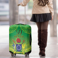 Cook Islands Constitution Day Luggage Cover Kuki Airani Since 1965