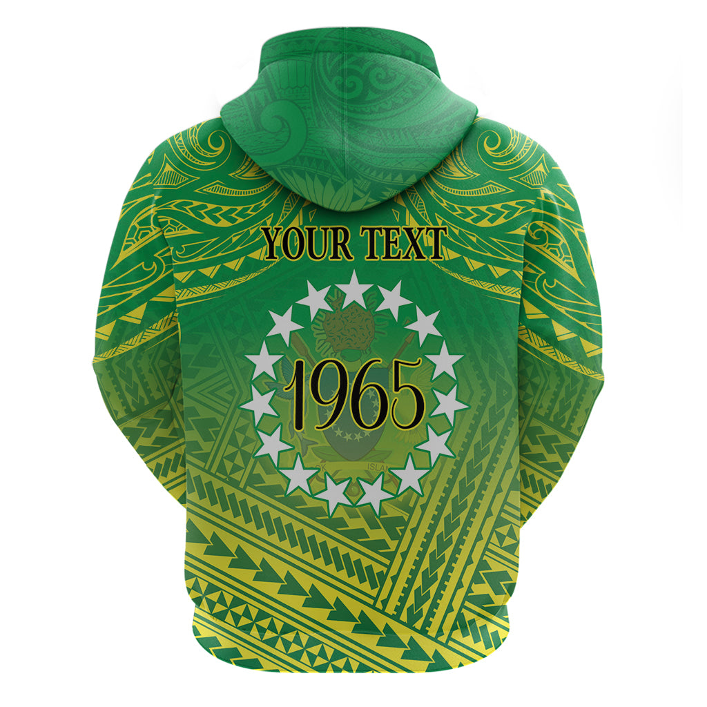 Cook Islands Constitution Day Zip Hoodie Kuki Airani Since 1965