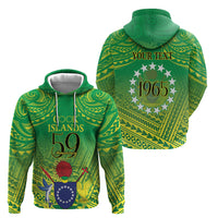 Cook Islands Constitution Day Zip Hoodie Kuki Airani Since 1965