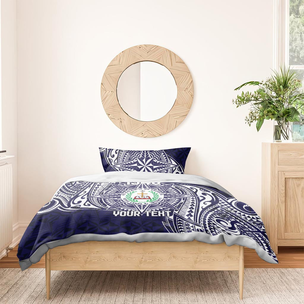 Personalised Tonga Sia'atoutai Theological College Bedding Set Since 1948 Special Kupesi Pattern