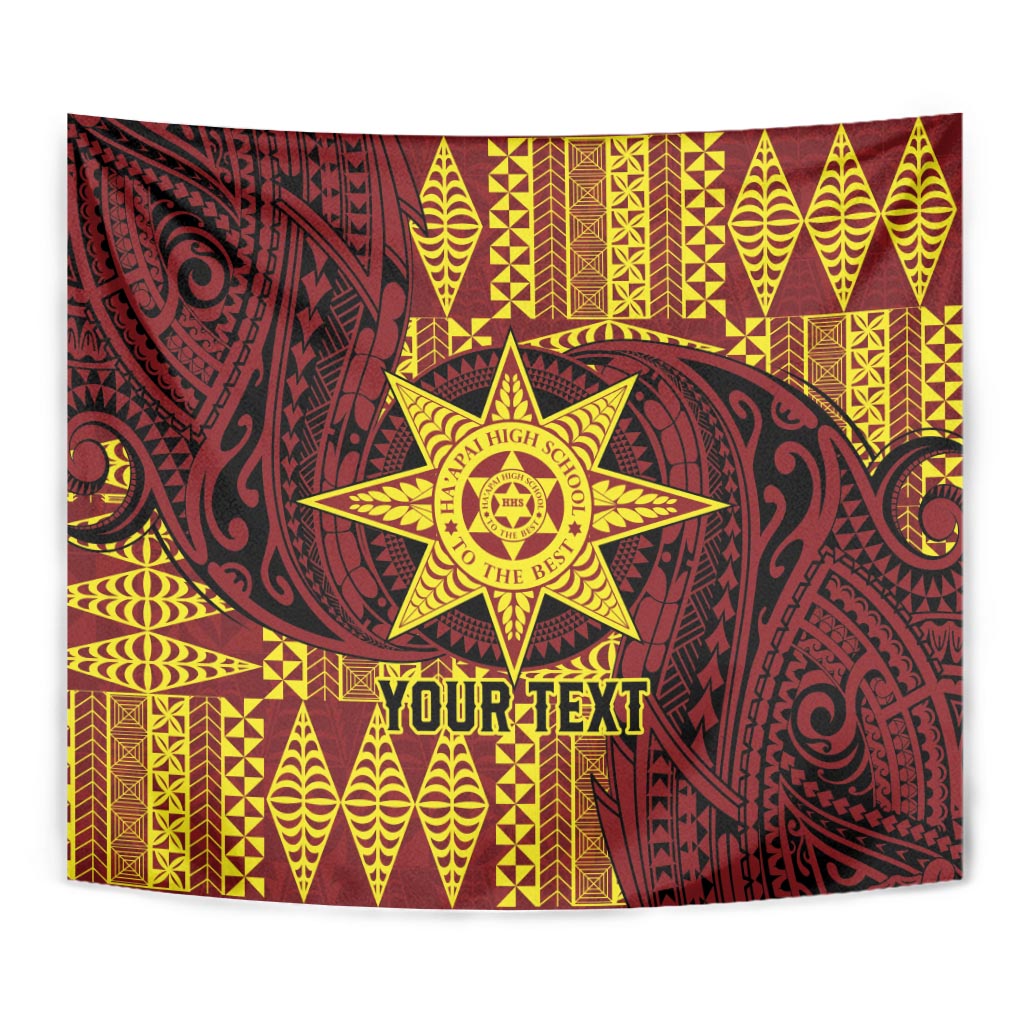 Personalised Tonga Haapai High School Tapestry Special Kupesi Pattern
