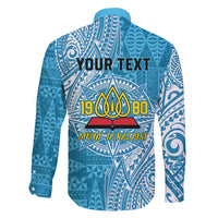 Personalised Tonga Lavengamalie College Family Matching Off Shoulder Short Dress and Hawaiian Shirt Since 1980 Special Kupesi Pattern LT9 - Polynesian Pride