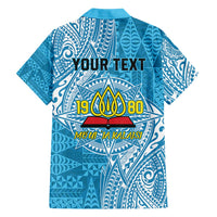 Personalised Tonga Lavengamalie College Family Matching Short Sleeve Bodycon Dress and Hawaiian Shirt Since 1980 Special Kupesi Pattern