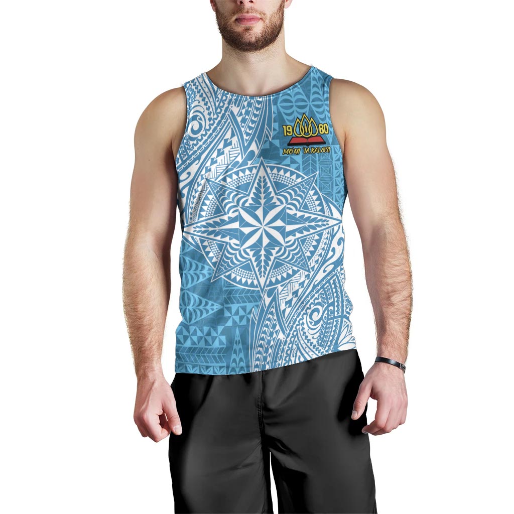 Personalised Tonga Lavengamalie College Men Tank Top Since 1980 Special Kupesi Pattern