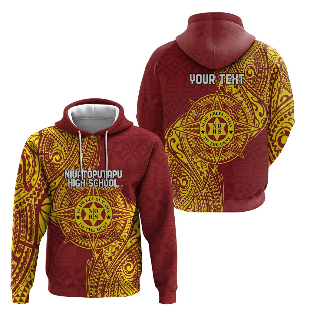 Personalised Tonga Niuatoputapu High School Hoodie Special Kupesi Pattern