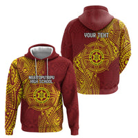 Personalised Tonga Niuatoputapu High School Zip Hoodie Special Kupesi Pattern