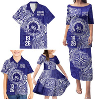 Personalised Tonga Queen Salote College Family Matching Puletasi and Hawaiian Shirt Kolisi Fefine 1926 Special Kupesi Pattern LT9 - Polynesian Pride