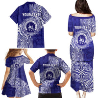 Personalised Tonga Queen Salote College Family Matching Puletasi and Hawaiian Shirt Kolisi Fefine 1926 Special Kupesi Pattern LT9 - Polynesian Pride