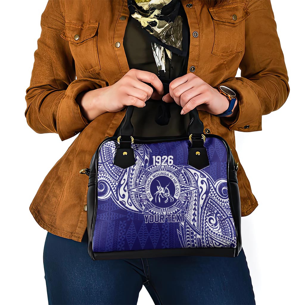 Personalised Tonga Queen Salote College Shoulder Handbag Kolisi Fefine 1926 Special Kupesi Pattern LT9 - Polynesian Pride