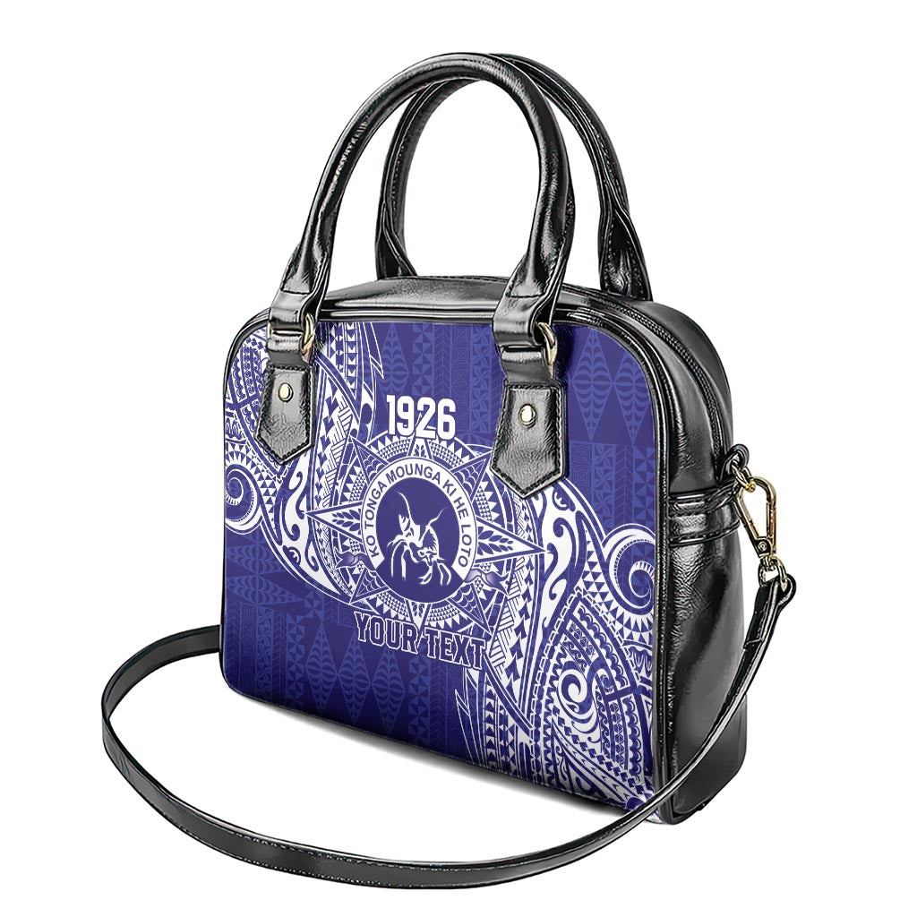 Personalised Tonga Queen Salote College Shoulder Handbag Kolisi Fefine 1926 Special Kupesi Pattern LT9 - Polynesian Pride