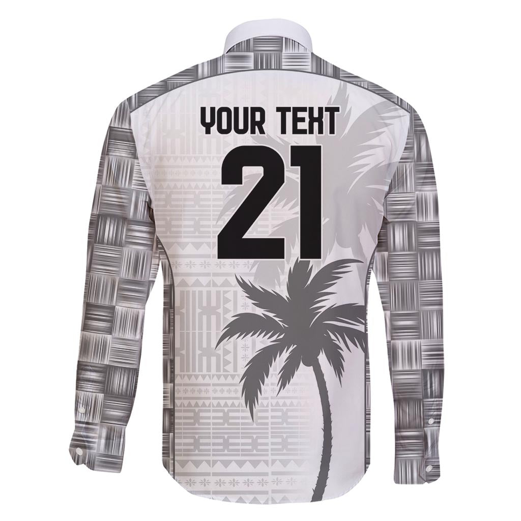 Custom Fiji Rugby Family Matching Long Sleeve Bodycon Dress and Hawaiian Shirt History Champions World Cup 7s - White LT9 - Polynesian Pride