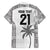 Custom Fiji Rugby Family Matching Off The Shoulder Long Sleeve Dress and Hawaiian Shirt History Champions World Cup 7s - White