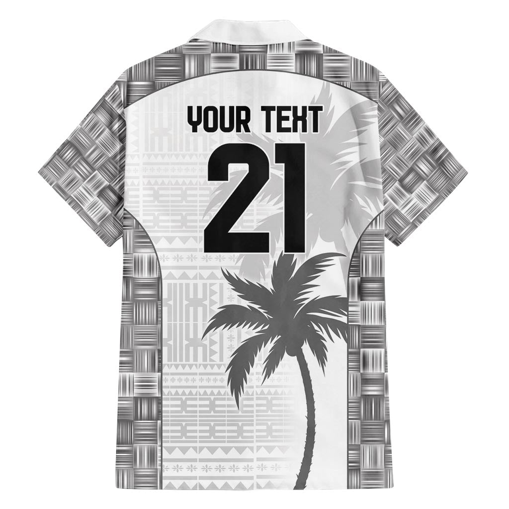 Custom Fiji Rugby Family Matching Off Shoulder Short Dress and Hawaiian Shirt History Champions World Cup 7s - White LT9 - Polynesian Pride