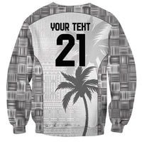 Custom Fiji Rugby Sweatshirt History Champions World Cup 7s - White