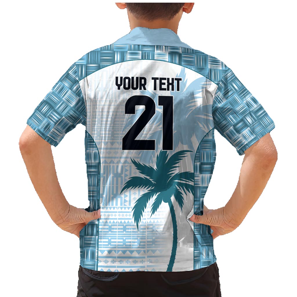 Custom Fiji Rugby Family Matching Mermaid Dress and Hawaiian Shirt History Champions World Cup 7s - Bllue LT9 - Polynesian Pride