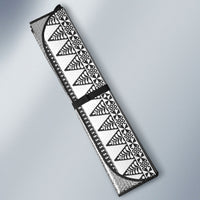 Custom Rugby Fiji National Heritage Auto Sun Shade White Traditional Masi Inspired