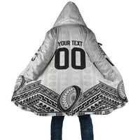 Custom Rugby Fiji National Heritage Cloak White Traditional Masi Inspired