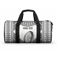 Custom Rugby Fiji National Heritage Duffle Bag White Traditional Masi Inspired LT9 One size White - Polynesian Pride