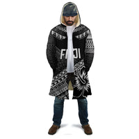 Custom Rugby Fiji Cloak Black Traditional Masi Inspired