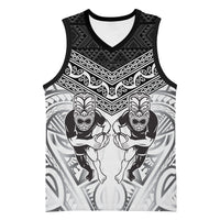 Custom Rugby New Zealand Black Fern Basketball Jersey Niho Taniwha Inspired