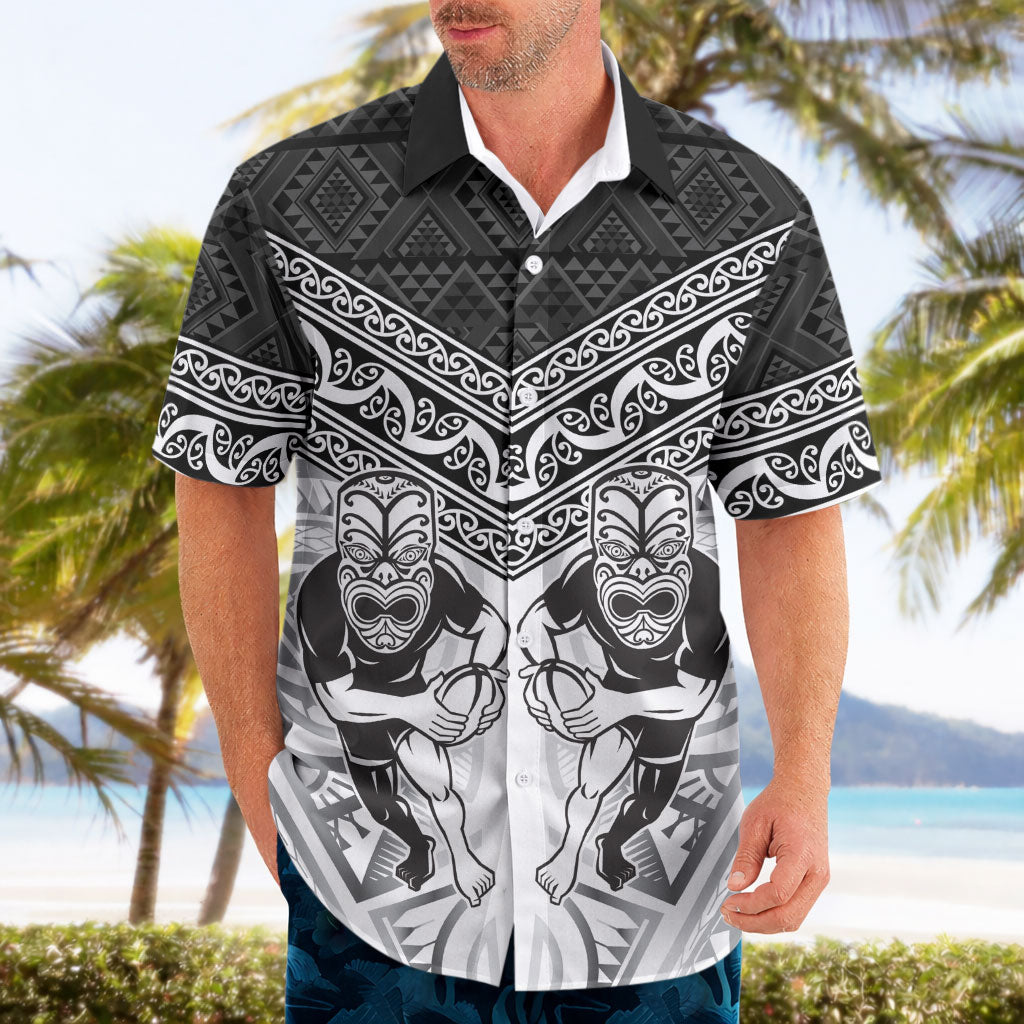 Custom Rugby New Zealand Black Fern Hawaiian Shirt Niho Taniwha Inspired