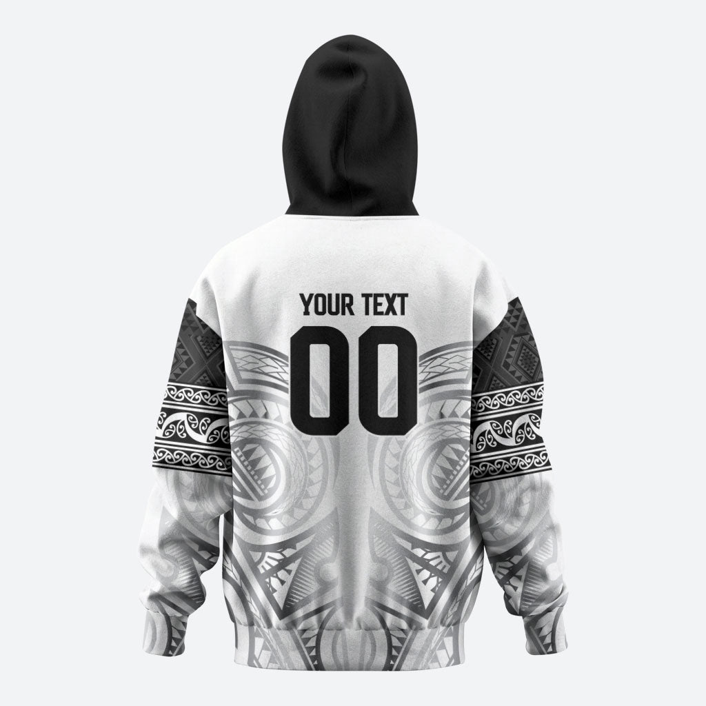 Custom Rugby New Zealand Black Fern Hoodie Niho Taniwha Inspired