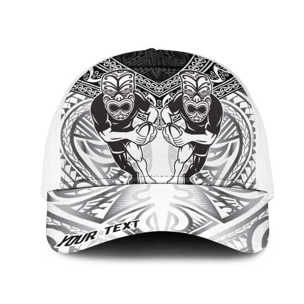 Personalised Rugby New Zealand Black Fern Mesh Trucker Cap Niho Taniwha Inspired