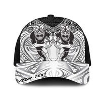 Personalised Rugby New Zealand Black Fern Mesh Trucker Cap Niho Taniwha Inspired