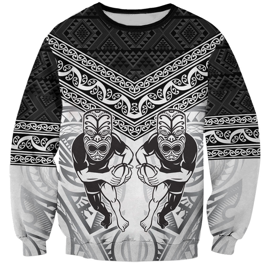 Custom Rugby New Zealand Black Fern Sweatshirt Niho Taniwha Inspired