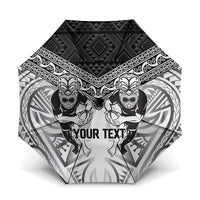 Custom Rugby New Zealand Black Fern Umbrella Niho Taniwha Inspired