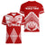 Tonga Rugby Women V Neck T Shirt Proud Tongan Ngatu Kupesi World Cup 2023 No1 LT9 - Polynesian Pride