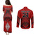 Custom Tonga Rugby Couples Matching Puletasi Dress and Long Sleeve Button Shirts Proud Tongan Ngatu Kupesi World Cup 2023 No2 LT9 - Polynesian Pride