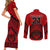 Custom Tonga Rugby Couples Matching Short Sleeve Bodycon Dress and Long Sleeve Button Shirts Proud Tongan Ngatu Kupesi World Cup 2023 No2 LT9 - Polynesian Pride