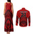Custom Tonga Rugby Couples Matching Tank Maxi Dress and Long Sleeve Button Shirts Proud Tongan Ngatu Kupesi World Cup 2023 No2 LT9 - Polynesian Pride