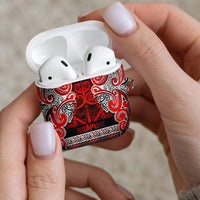 Aotearoa Iwi Ngapuhi AirPods Case Maori Wharenui House Tribal Pattern LT9 - Polynesian Pride