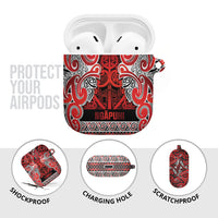 Aotearoa Iwi Ngapuhi AirPods Case Maori Wharenui House Tribal Pattern LT9 - Polynesian Pride
