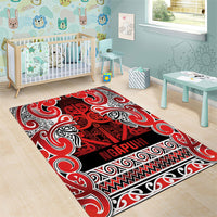 Aotearoa Iwi Ngapuhi Area Rug Maori Wharenui House Tribal Pattern LT9 - Polynesian Pride