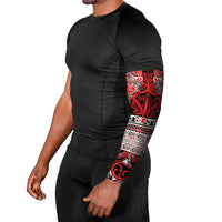 Aotearoa Iwi Ngapuhi Arm Sleeves Maori Wharenui House Tribal Pattern LT9 - Polynesian Pride