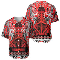 Aotearoa Iwi Ngapuhi Baseball Jersey Maori Wharenui House Tribal Pattern LT9 - Polynesian Pride