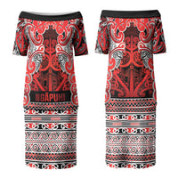 Aotearoa Iwi Ngapuhi Couples Matching Puletasi and Hawaiian Shirt Maori Wharenui House Tribal Pattern LT9 - Polynesian Pride