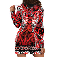 Aotearoa Iwi Ngapuhi Hoodie Dress Maori Wharenui House Tribal Pattern LT9 - Polynesian Pride