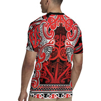 Aotearoa Iwi Ngapuhi Rugby Jersey Maori Wharenui House Tribal Pattern LT9 - Polynesian Pride