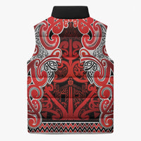 Aotearoa Iwi Ngapuhi Sleeveless Puffer Jacket Maori Wharenui House Tribal Pattern LT9 - Polynesian Pride