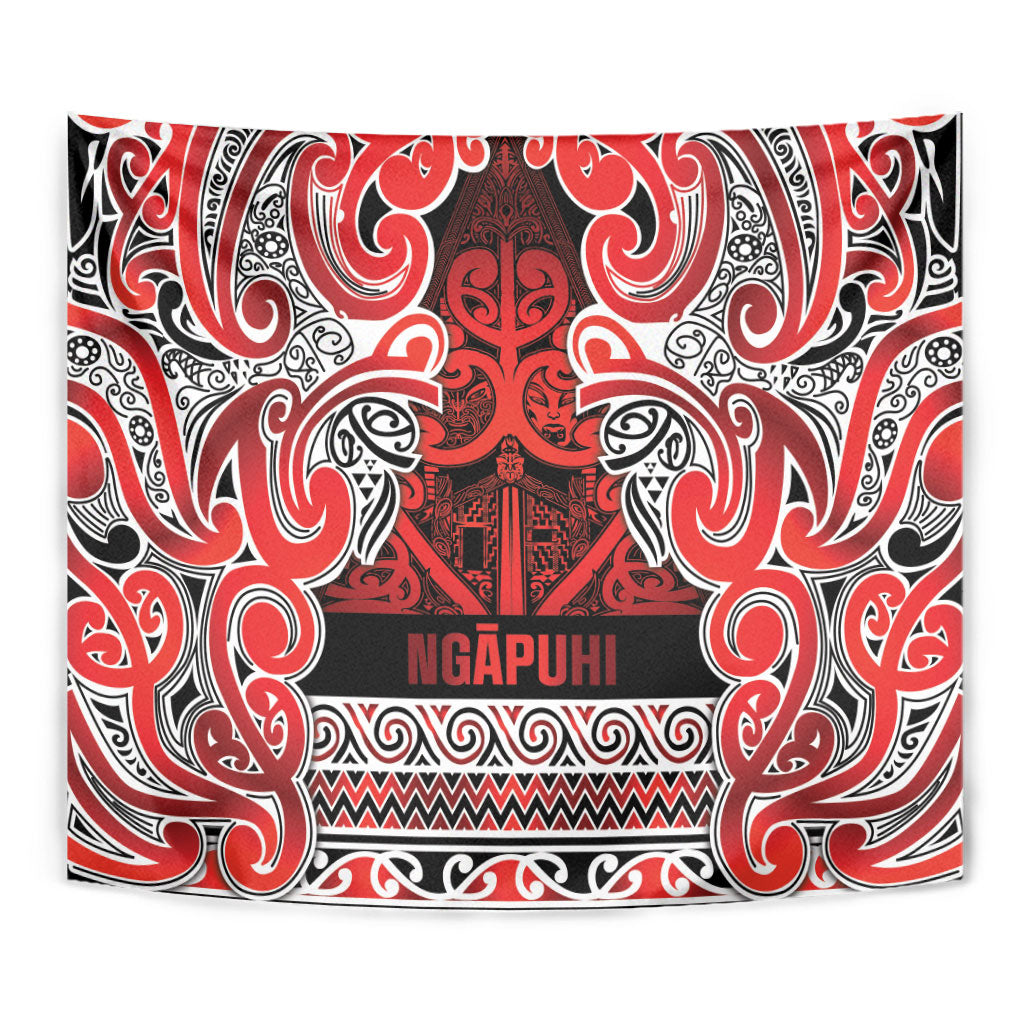 Aotearoa Iwi Ngapuhi Tapestry Maori Wharenui House Tribal Pattern LT9 - Polynesian Pride
