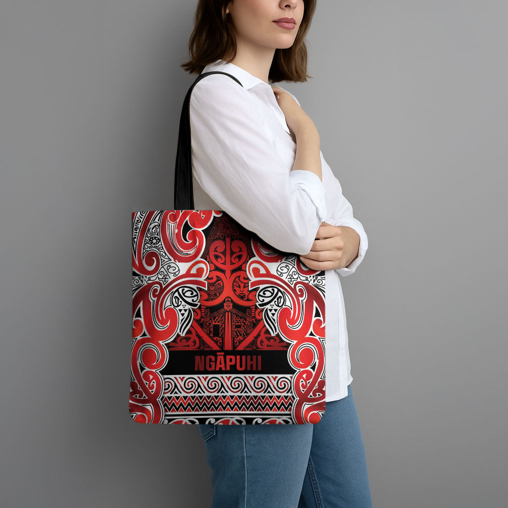 Aotearoa Iwi Ngapuhi Tote Bag Maori Wharenui House Tribal Pattern LT9 - Polynesian Pride