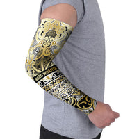Aotearoa Iwi Ngati Whatua Arm Sleeves Maori Wharenui House Tribal Pattern LT9 - Polynesian Pride