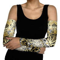Aotearoa Iwi Ngati Whatua Arm Sleeves Maori Wharenui House Tribal Pattern LT9 - Polynesian Pride