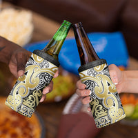 Aotearoa Iwi Ngati Whatua 4 in 1 Can Cooler Tumbler Maori Wharenui House Tribal Pattern LT9 - Polynesian Pride