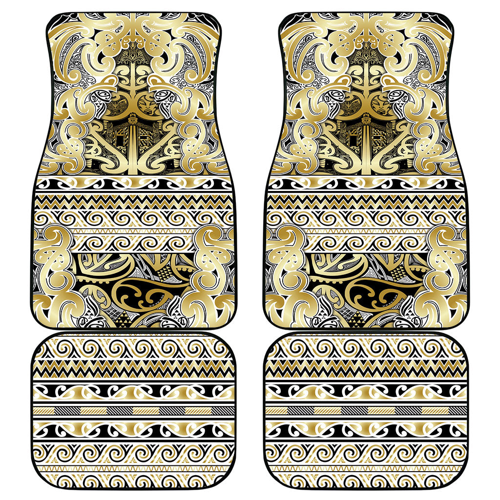 Aotearoa Iwi Ngati Whatua Car Mats Maori Wharenui House Tribal Pattern LT9 - Polynesian Pride